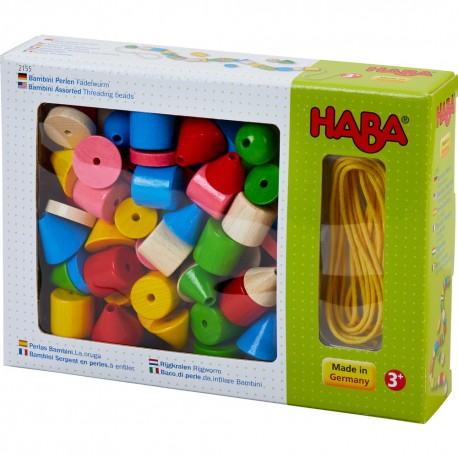 Bambini Serpent en perles à enfiler - HABA - Formes et couleurs - Empiler Assembler - Jouets en bois 