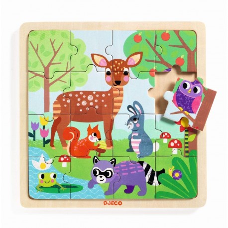 Puzzlo Forest - Djeco - Premiers puzzles - Puzzles