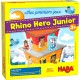 Mes premiers jeux – Rhino Hero Junior - HABA - Empiler Assembler - Pour les 2-5 ans - Jouets en bois  - Jeux de société