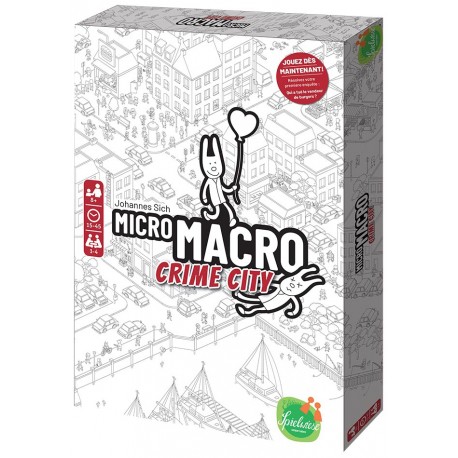 Micro Macro Crime City - Jeux d'enquête et de déduction - Jeux coopératifs - Pour les 8 ans - Adultes - Jeux de société