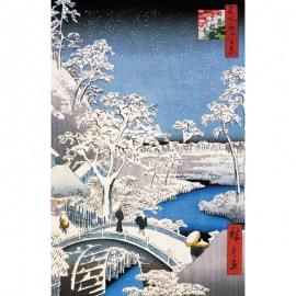 0250 - Le pont à Meguro - Hiroshige