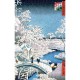 0250 - Le pont à Meguro - Hiroshige - Puzzles Michèle Wilson - Puzzles d'Art Wilson - Puzzles