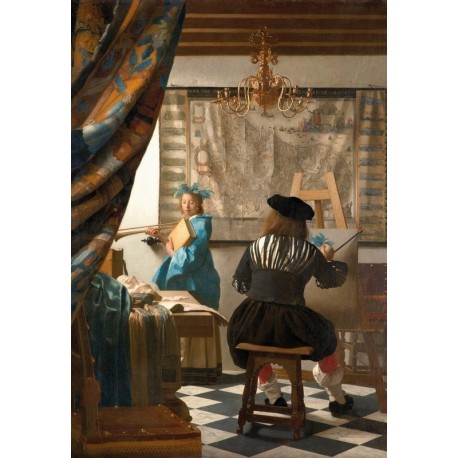 1000 - L'Art de la peinture - Vermeer - Piatnik - DE 150 à 1000 pièces