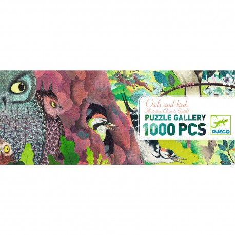 1000 - Owls and birds - Djeco - DE 150 à 1000 pièces - Puzzles