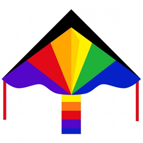 Cerf-volant Delta Eco Rainbow 120 - Jonglerie / Jeux d'extérieur