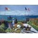0650 - Terrasse à Sainte Adresse - Monet - Puzzles Michèle Wilson - Puzzles d'Art Wilson - Puzzles