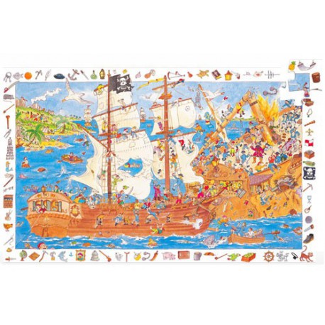100 Pirates - Djeco - Puzzles - De 24 à 100 pièces